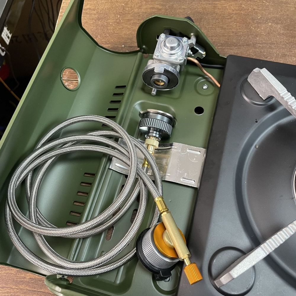 Outdoor Camping Stove Butane Gas Adapter Converter Hose Effortless Outdoor Cooking Accessory 3