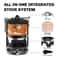 AllinOne Camping Gas Stove With Piezo Ignition Windproof Burner 5