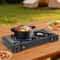 Portable Burner Camping Stove With Auto Ignition Baking Tray Ideal For RVs Picnics And BBQs 2
