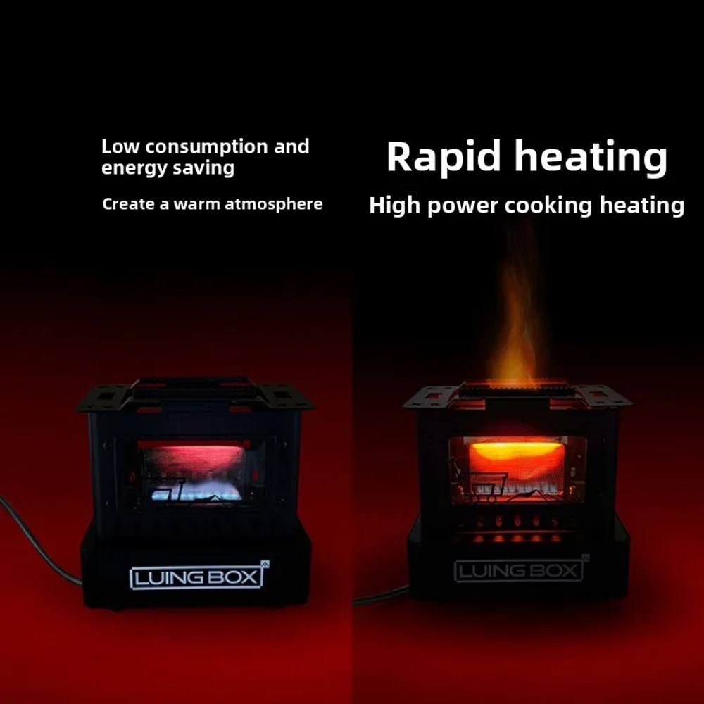 Lightweight Stainless Steel Camping Stove Portable Retro Stove For Outdoor Cooking Tea Brewing And 2