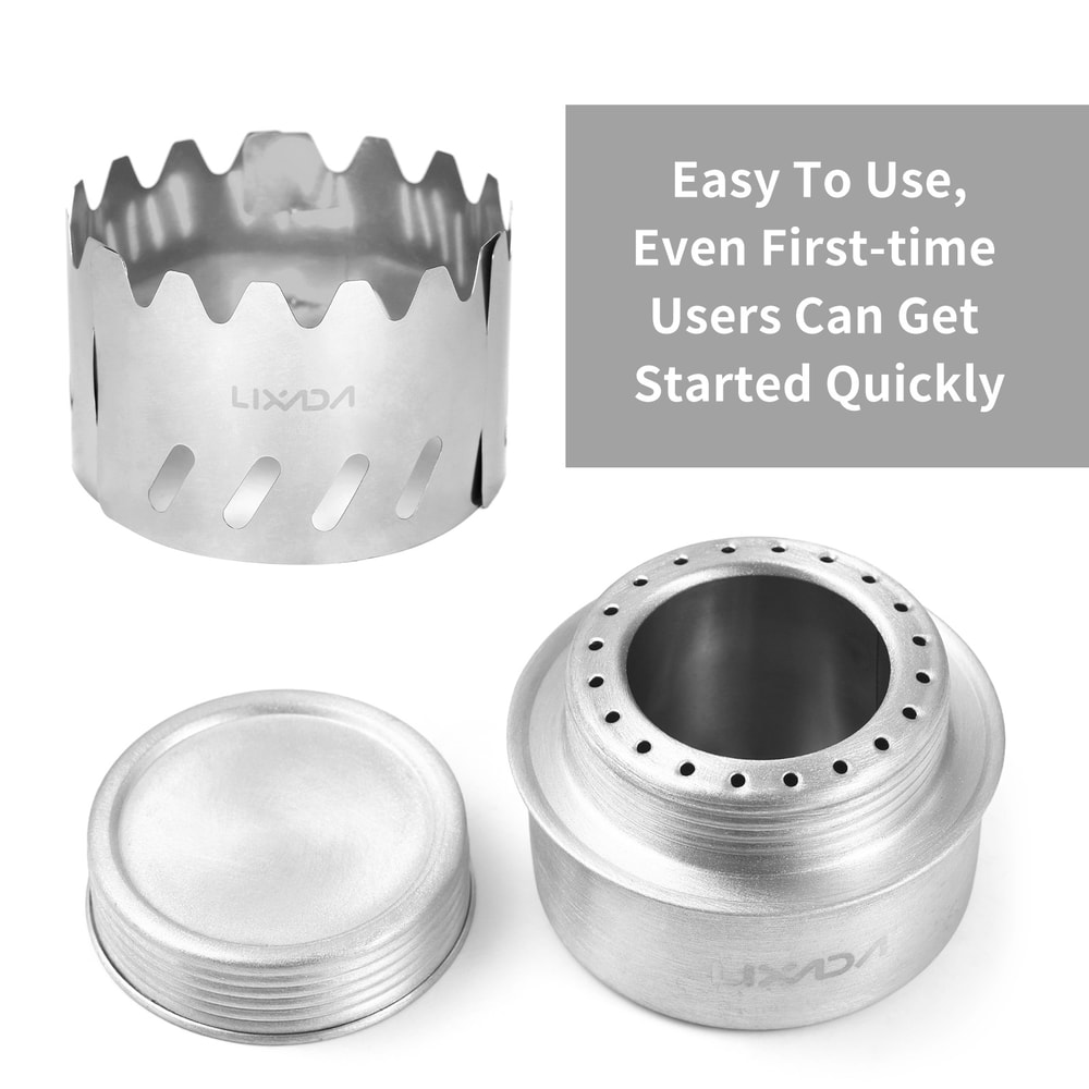 Compact Alcohol Burner With Windshield For Camping Hiking And Survival 4