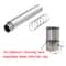 Portable Titanium Chimney Pipe Kit For Tent Stove Durable Camping Wood Stove Pipe System 4