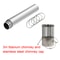 Portable Titanium Chimney Pipe Kit For Tent Stove Durable Camping Wood Stove Pipe System 4