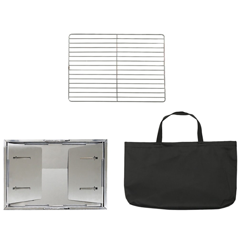 Portable Stainless Steel Folding Grill Stand For Outdoor Camping And Picnic Cooking 1