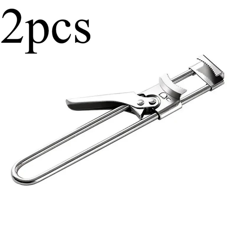 Heavy Duty Stainless Steel MultiFunction Can Bottle Opener Adjustable Easy Grip Kitchen Tool 6