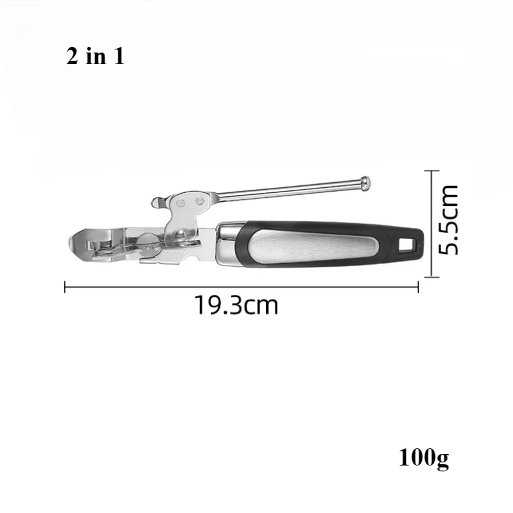 Professional Stainless Steel Manual Can Opener Multifunctional Bottle And Jar Opener 5