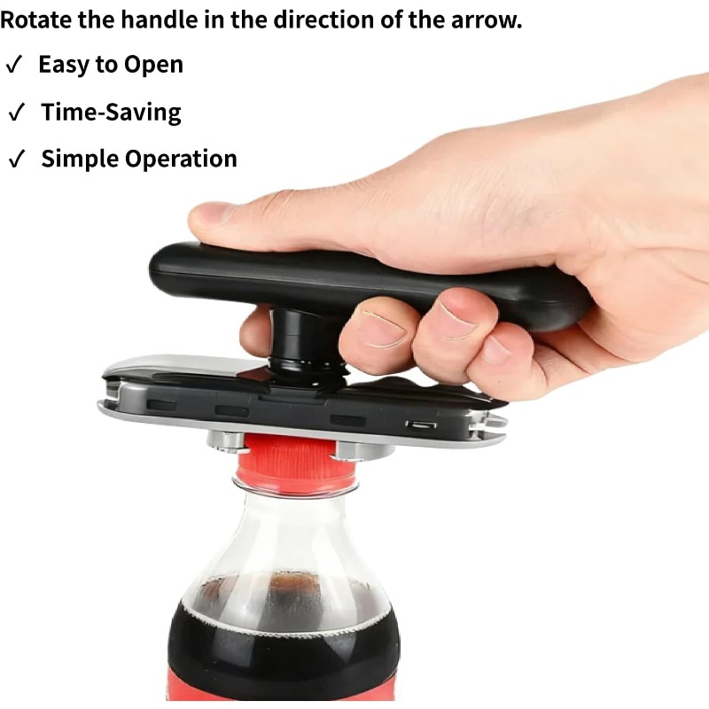 Adjustable Jar Bottle Opener Easy Lid Removal For Cans Bottles Portable Kitchen Tool 2