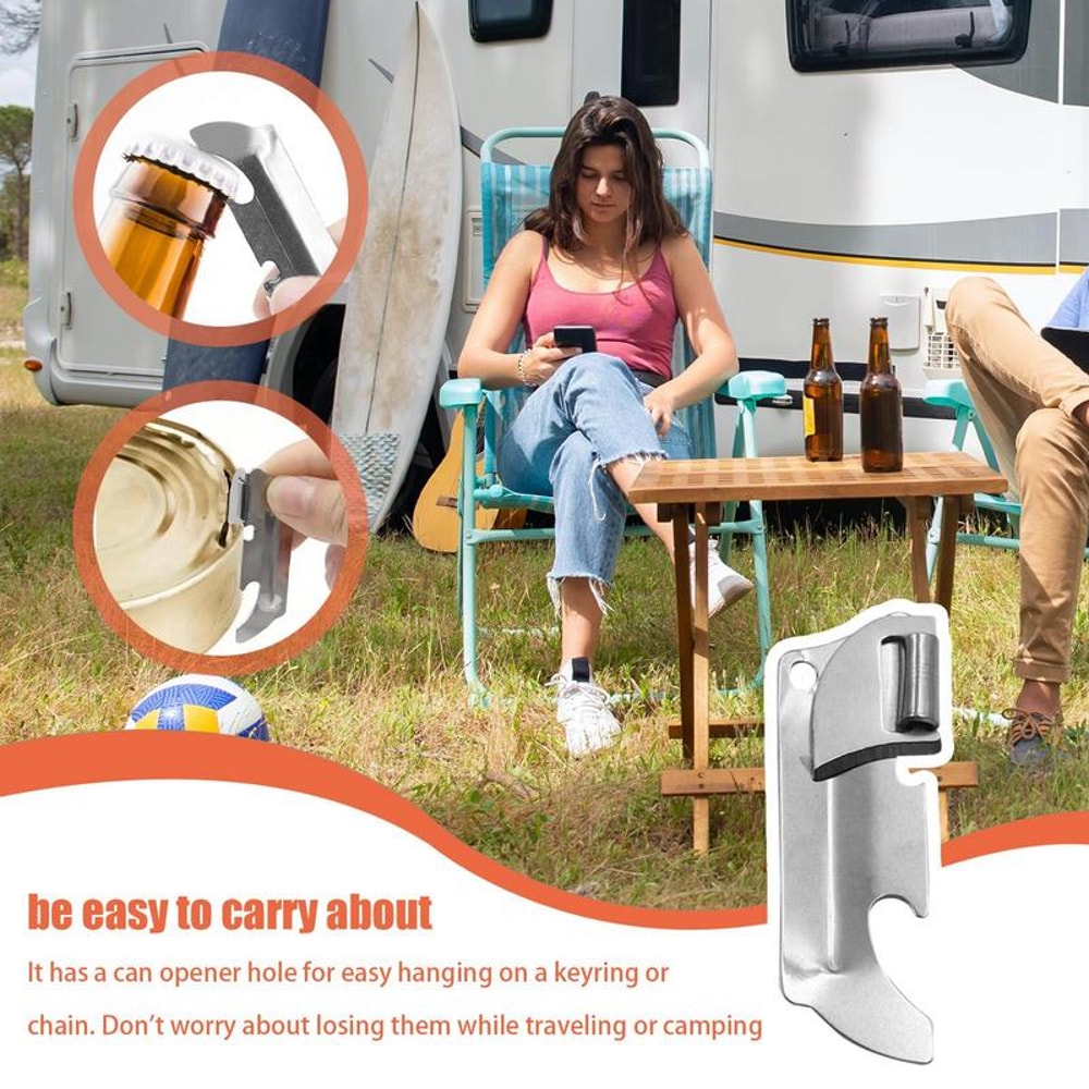 Portable Stainless Steel Bottle And Jar Opener Handheld Can Opener For Emergency Kitchen Use 4