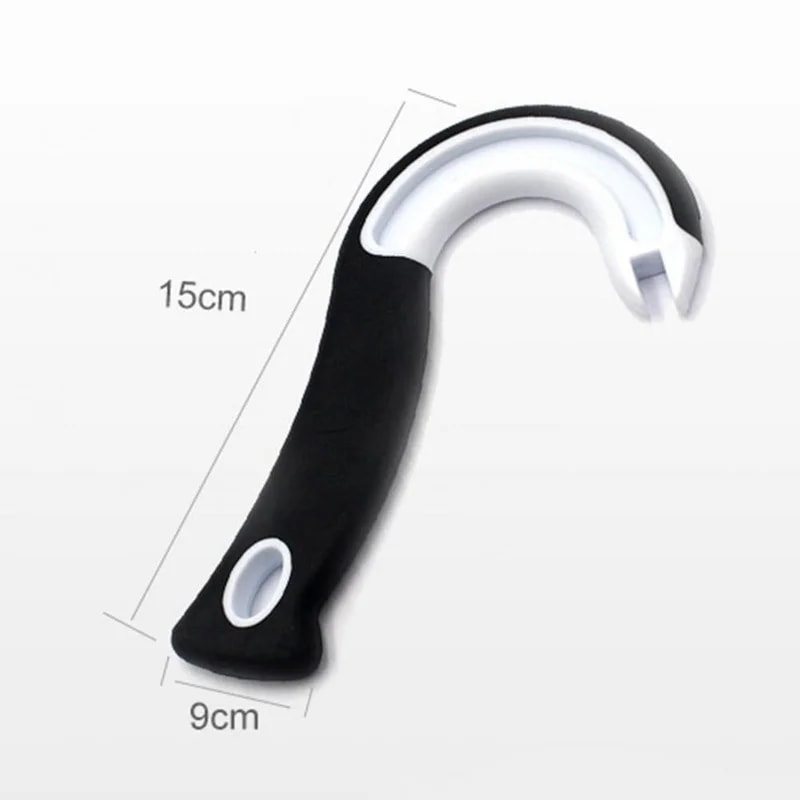 NonSlip Manual Can Opener Multifunctional Bottle Jar Lid Opening Tool With Ring Hook 4