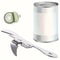 Stainless Steel Manual Can Opener With Ergonomic Grip And Integrated Bottle Opener 0