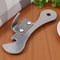 Stainless Steel Manual Can Opener With Ergonomic Grip And Integrated Bottle Opener 2