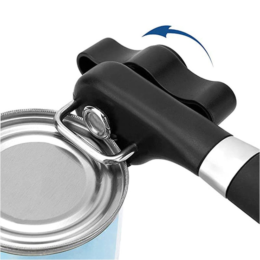 Safe Cut Can Opener Smooth Edge Handheld Food Grade Stainless Steel Opener For Kitchen Restaurant 1