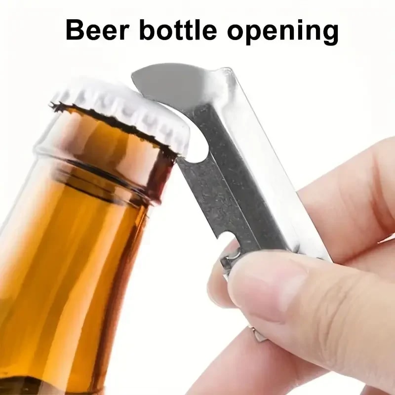 Portable Folding Can Opener Stainless Steel Multifunction Bottle Can Opener 3