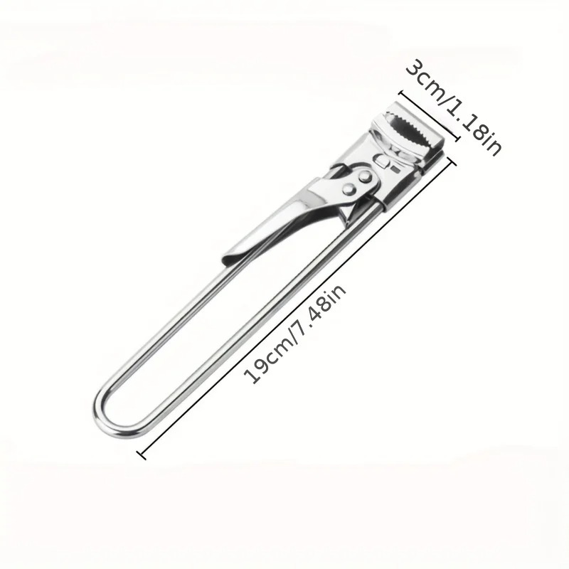 Adjustable Manual Stainless Steel Can Opener Durable Multifunctional Kitchen Tool For Cans Bottles 5