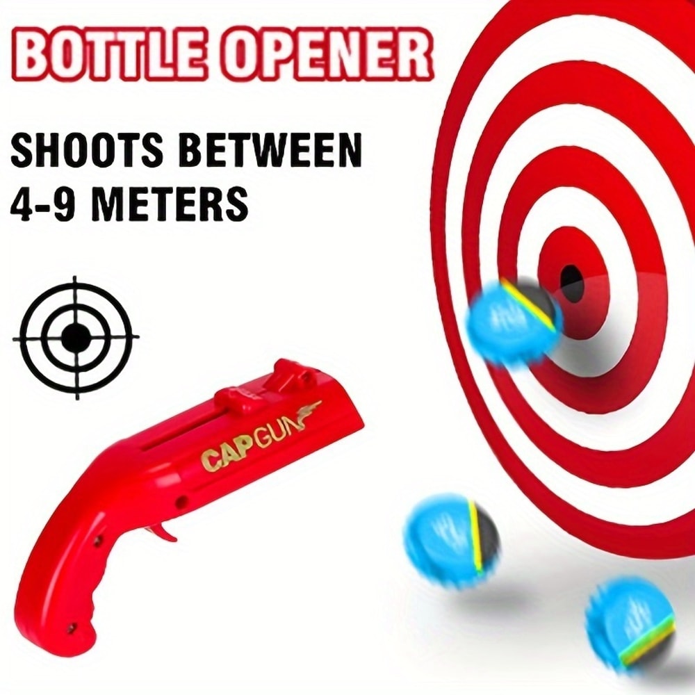 Funny Cap Gun Bottle Opener For Men Perfect For Home Bars Parties 1