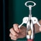 Stainless Steel Hand Movement Wine Opener Portable Cork Remover For Effortless Wine Opening 2