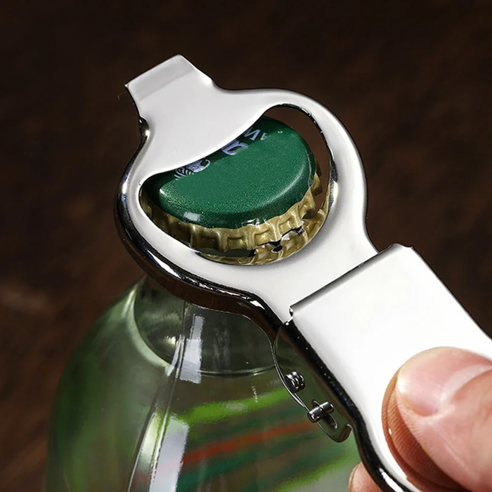Multifunctional Stainless Steel Bottle Opener LaborSaving Sealed Lid Opener For Home Bar Kitchen 5
