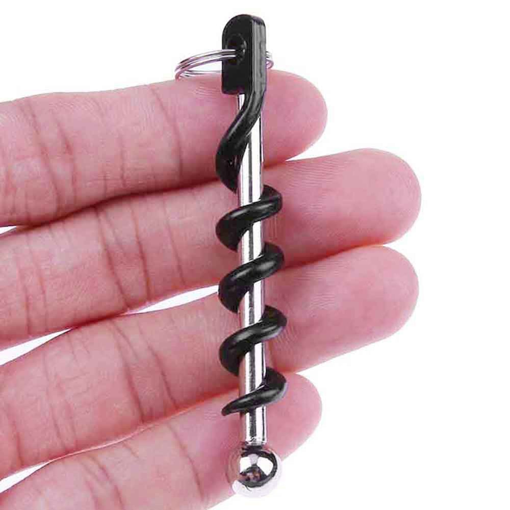 Portable Corkscrew Wine Opener Keychain Mini EDC Tool For Parties Bars And Kitchens 1