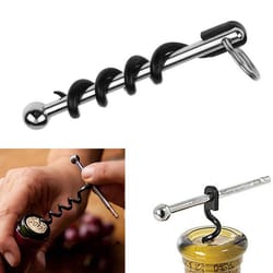 portable corkscrew wine opener keychain mini edc tool for parties, bars, and kitchens