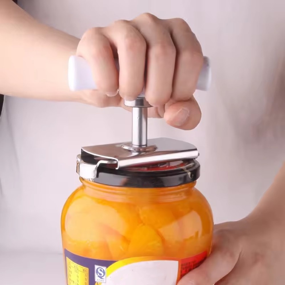 Adjustable Multifunction Stainless Steel Bottle Cap Opener LaborSaving Jar Screw Can Opener For Ki 0