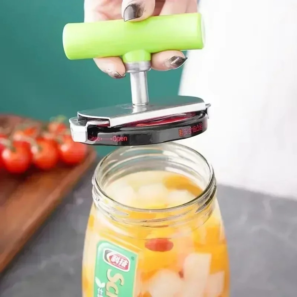 Adjustable Multifunction Stainless Steel Bottle Cap Opener LaborSaving Jar Screw Can Opener For Ki 1