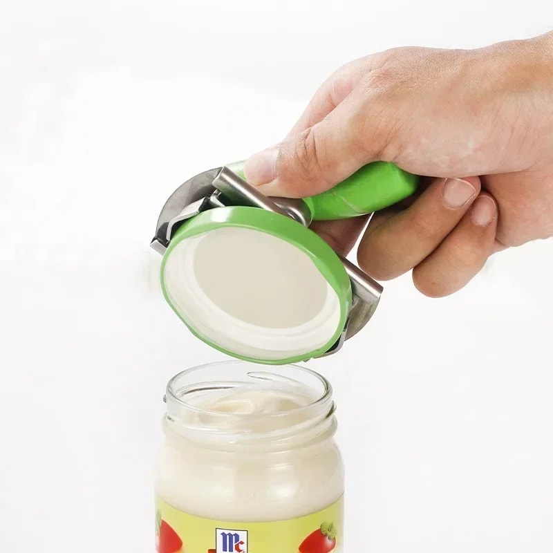 Adjustable Multifunction Stainless Steel Bottle Cap Opener LaborSaving Jar Screw Can Opener For Ki 2