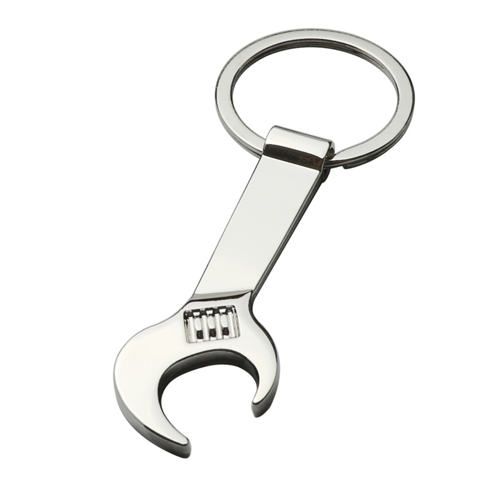 Metal Wrench Shape Bottle Opener Keychain Perfect For Tool Lovers And Everyday Use 5