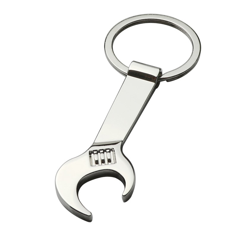 Metal Wrench Shape Bottle Opener Keychain Perfect For Tool Lovers And Everyday Use 5