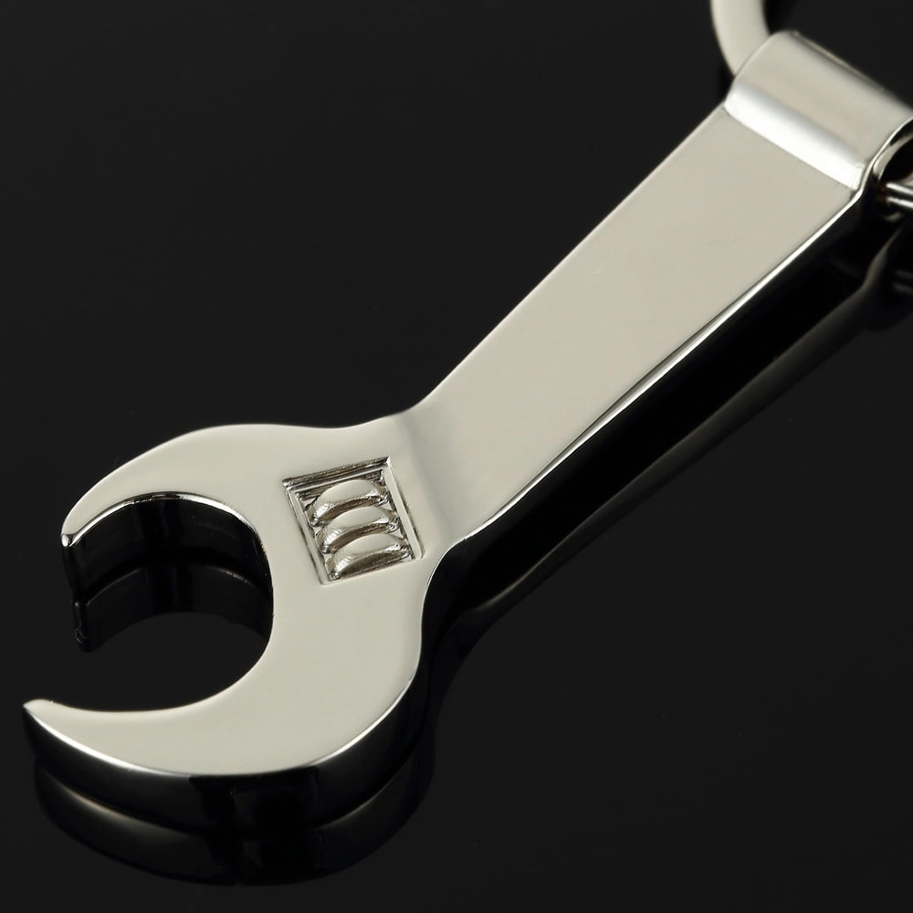 Metal Wrench Shape Bottle Opener Keychain Perfect For Tool Lovers And Everyday Use 3