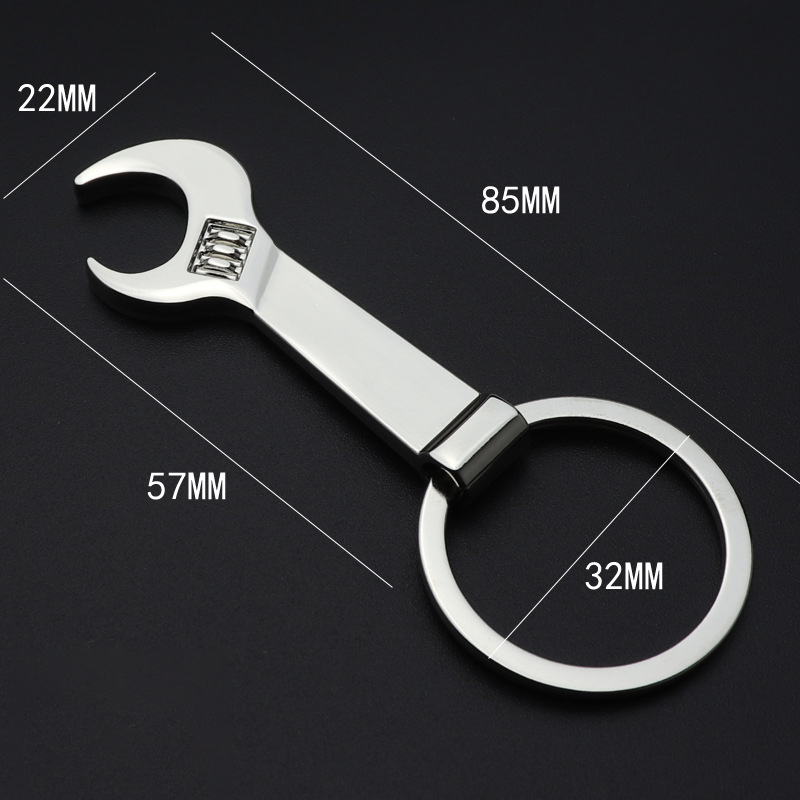 Metal Wrench Shape Bottle Opener Keychain Perfect For Tool Lovers And Everyday Use 4