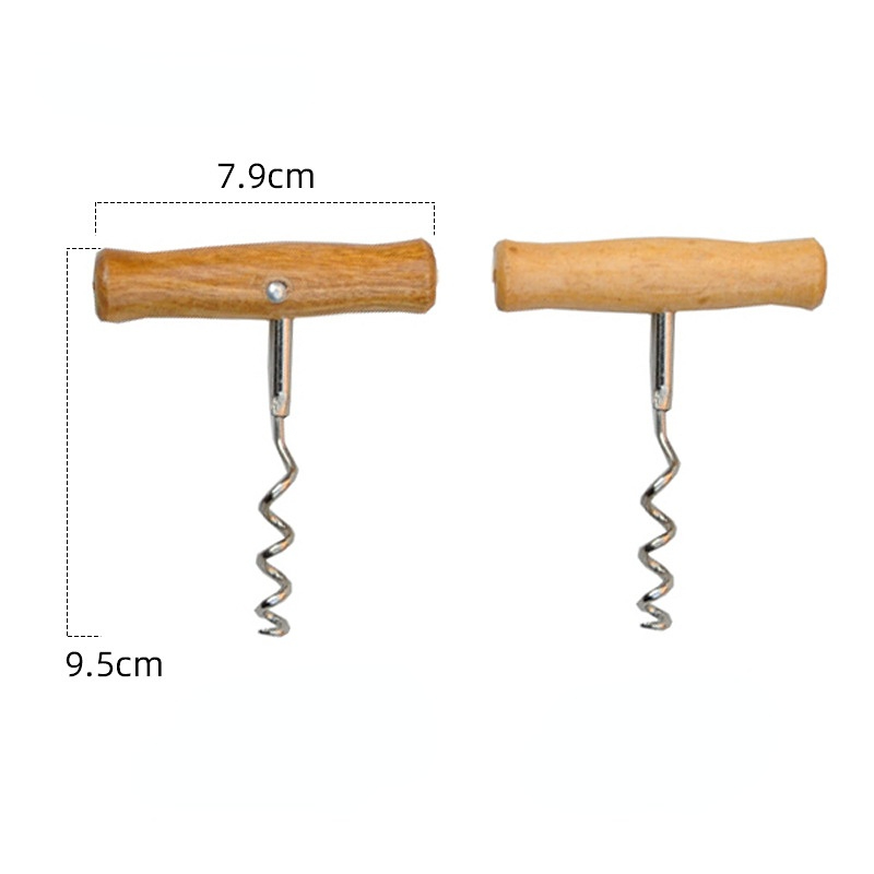 Wooden Handle Multifunctional Can Beer Bottle Opener Portable Ergonomic Design For Effortless Kitc 6