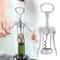Premium Zinc Alloy Wine Bottle Opener Classic Champagne Corkscrew With Stainless Steel Drill 0