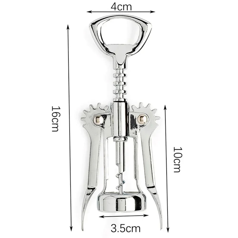 Premium Zinc Alloy Wine Bottle Opener Classic Champagne Corkscrew With Stainless Steel Drill 5