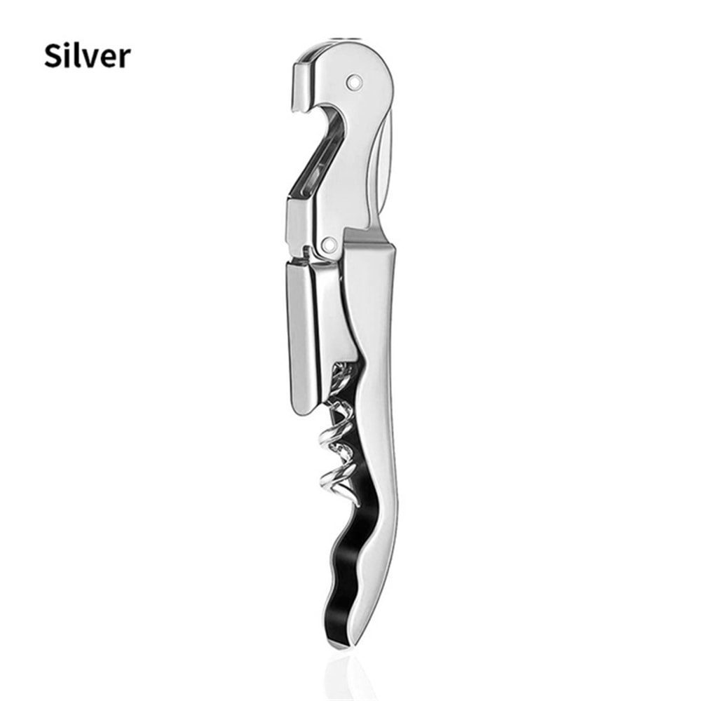 Stainless Steel Wine Opener Professional Double Hinge Corkscrew For Waiters Bartenders And Restaura 9