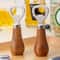 Premium Beer Bottle Opener With Solid Wood Handle Stainless Steel For Household Use 5