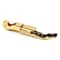Gold Plated Corkscrew Waiter's Wine Key Bottle Opener Double Hinge Bar Tool for Home & Office Use