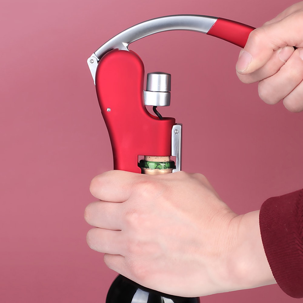 Creative MultiFunctional Wine Bottle Opener Wine Driver For Effortless Wine Opening Pressing Party 1