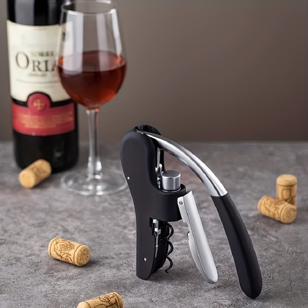 Creative MultiFunctional Wine Bottle Opener Wine Driver For Effortless Wine Opening Pressing Party 4
