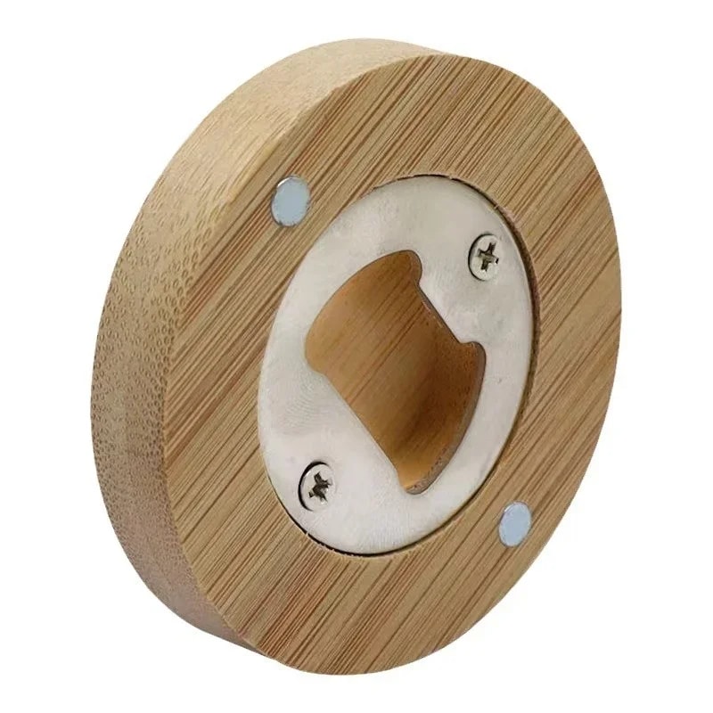 Magnetic Wooden Bottle Opener EasytoUse Beer Cocktail Lid Remover For Bar Tools And Gadgets 3