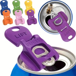 reusable can opener with protective cover easy plastic tab can opener for kitchen use