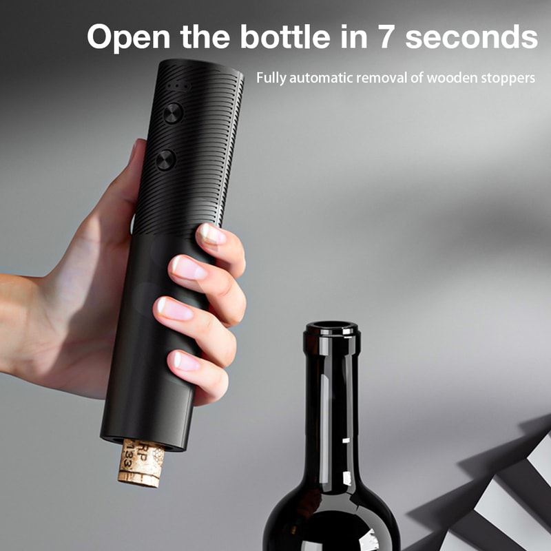 Rechargeable Electric Wine Bottle Opener Set Automatic Red Wine Corkscrew USB Charging Wine Opener 2