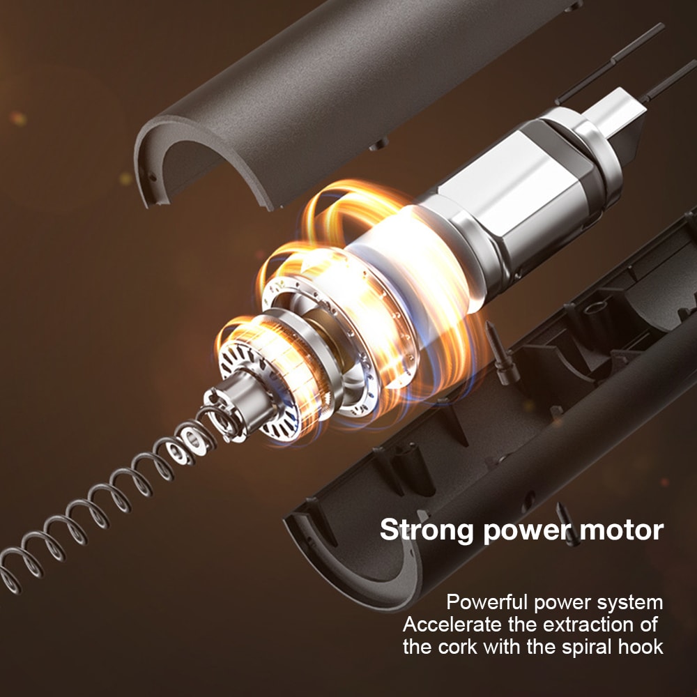 Rechargeable Electric Wine Bottle Opener Set Automatic Red Wine Corkscrew USB Charging Wine Opener 1