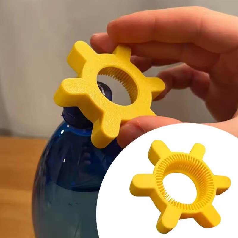 Multifunction Rotary Bottle Cap Opener Plastic Twist Kitchen Tool 2