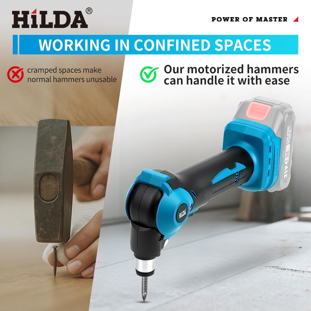 Rechargeable Rotary Demolition Hammer With Adjustable Head 1