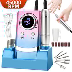 professional electric nail drill machine low noise, rechargeable, for salon use