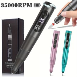 electric nail drill machine rechargeable cordless nail file for acrylic & gel nails