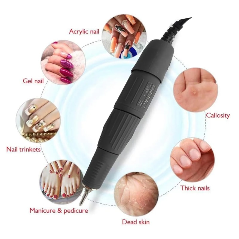 HighSpeed Nail Drill Pen RPM Electric Manicure Tool For Professional Nail Care 4