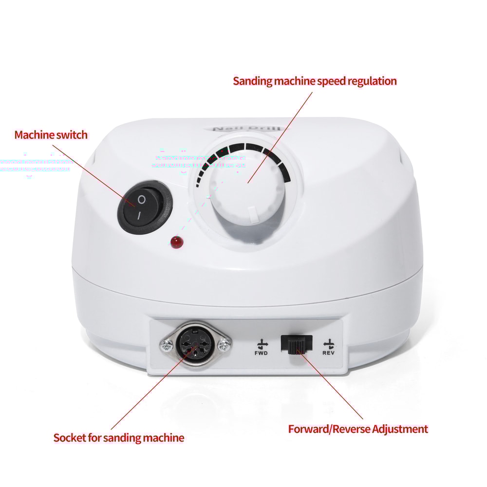 Professional Electric Nail Drill Kit SalonGrade Nail Gel Polisher File 2