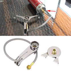 outdoor stove adapter converter for camping, hiking, and picnic compatible with cartridge tanks