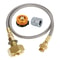 Camping Gas Stove Propane Refill Adapter Outdoor Burner LPG Cylinder Hose Connector For Propane Tan 0
